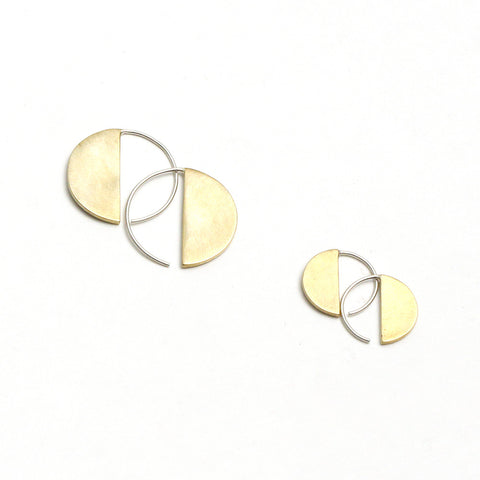 Crescent Hoop Earrings, Large-Wholesale