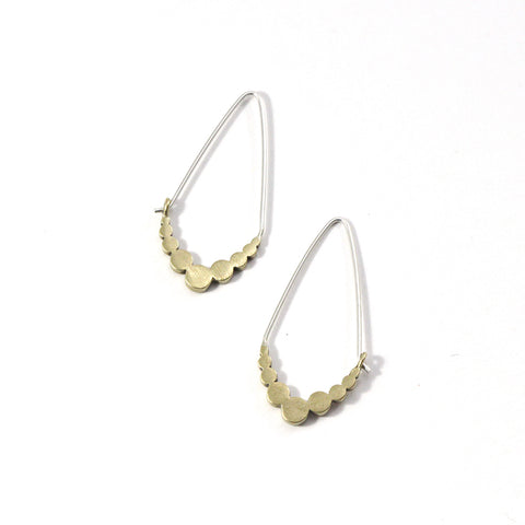Dot Drop Hoop Earrings- Wholesale