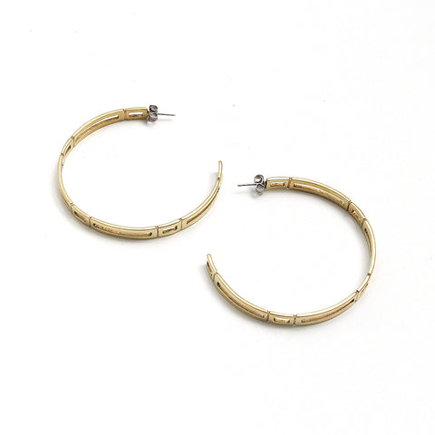 Multi Link Mega Hoop Earrings- Wholesale